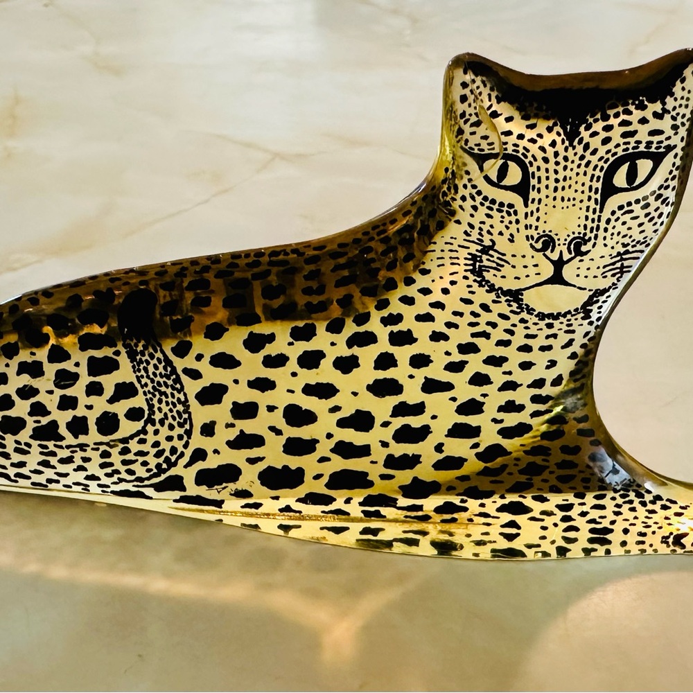 Rare Vintage Abraham Palatnik Lucite Cheetah